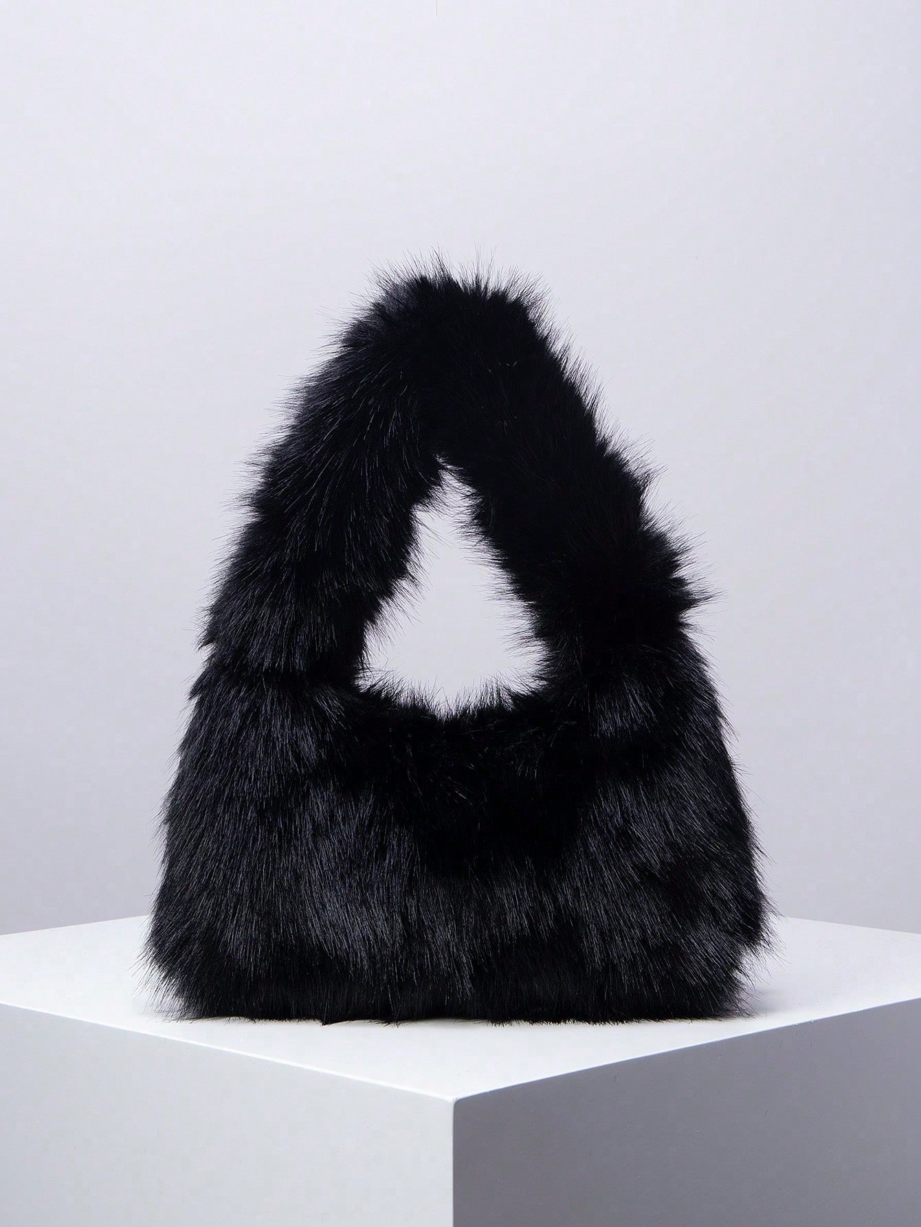 Leather Work Japan - Y2K Style Faux Fur Tote Bags