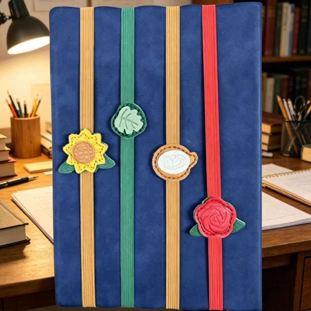 Vintage Elastic Bands Leather  - Leather Work Notebook 评论和价格