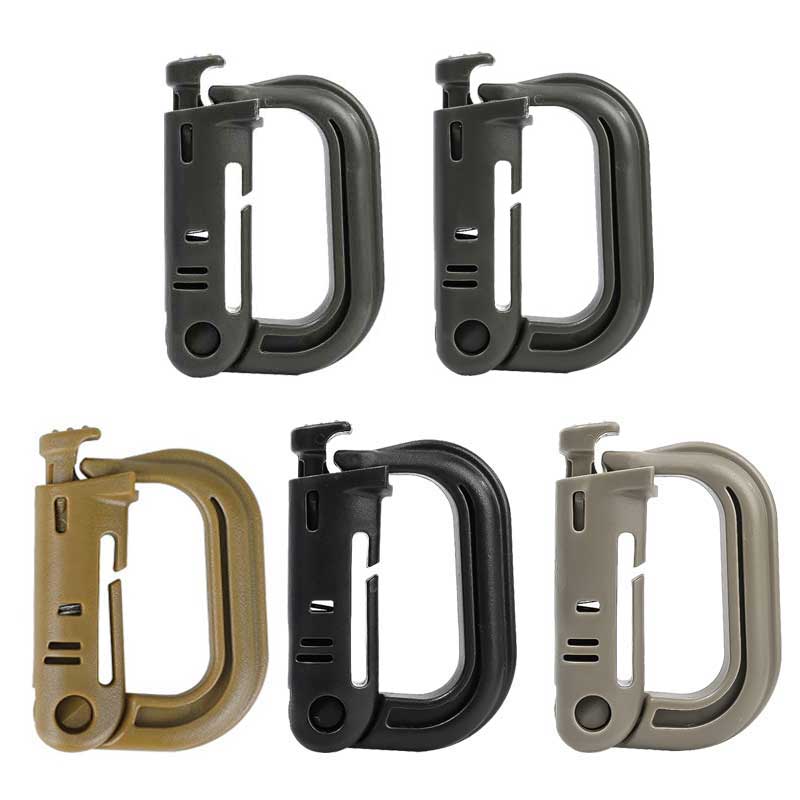 5PCS Grimloc Molle Carabiner D - Snap Fastener Setter 评论和价格
