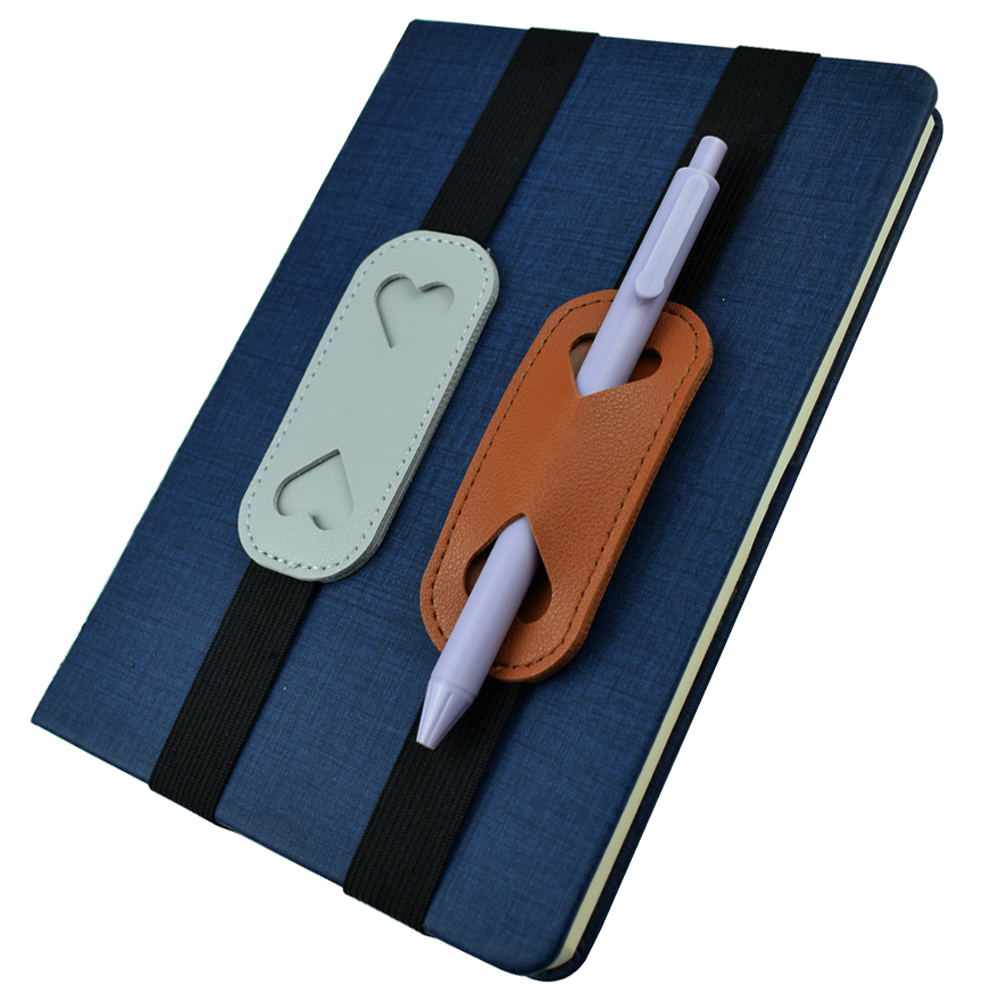 Elastic PU Leather Pen Holder  - Leather Work Notebook 评论和价格