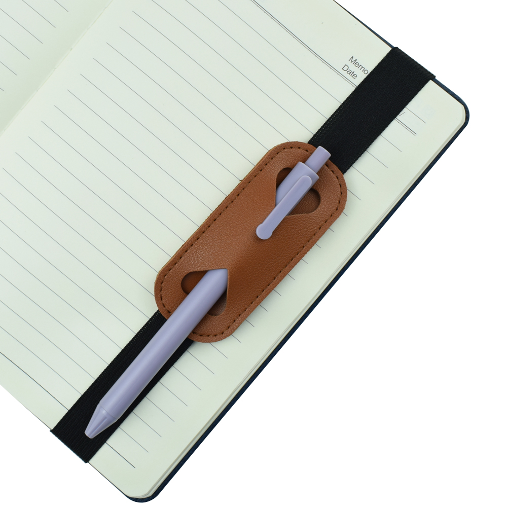 Elastic PU Leather Pen Holder  - Leather Work Notebook 评论和价格