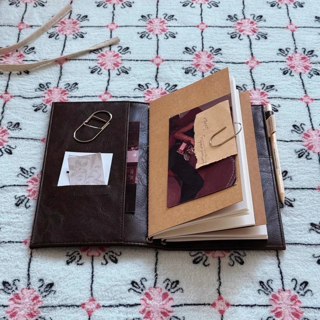 Vintage Black Notebook PU Leat - Leather Work Notebook 评论和价格