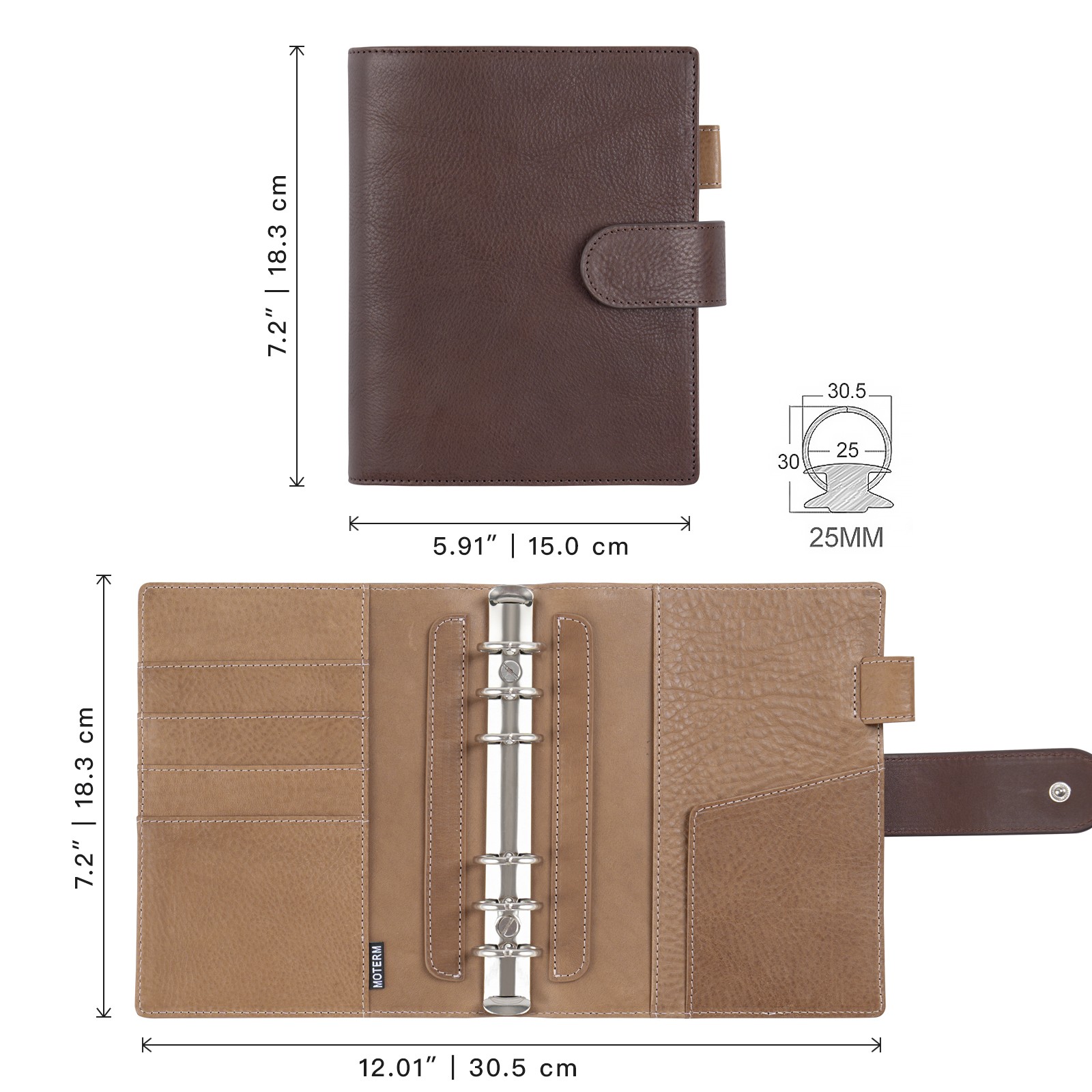 Moterm Franklin Covey Compact  - Leather Work Notebook 评论和价格