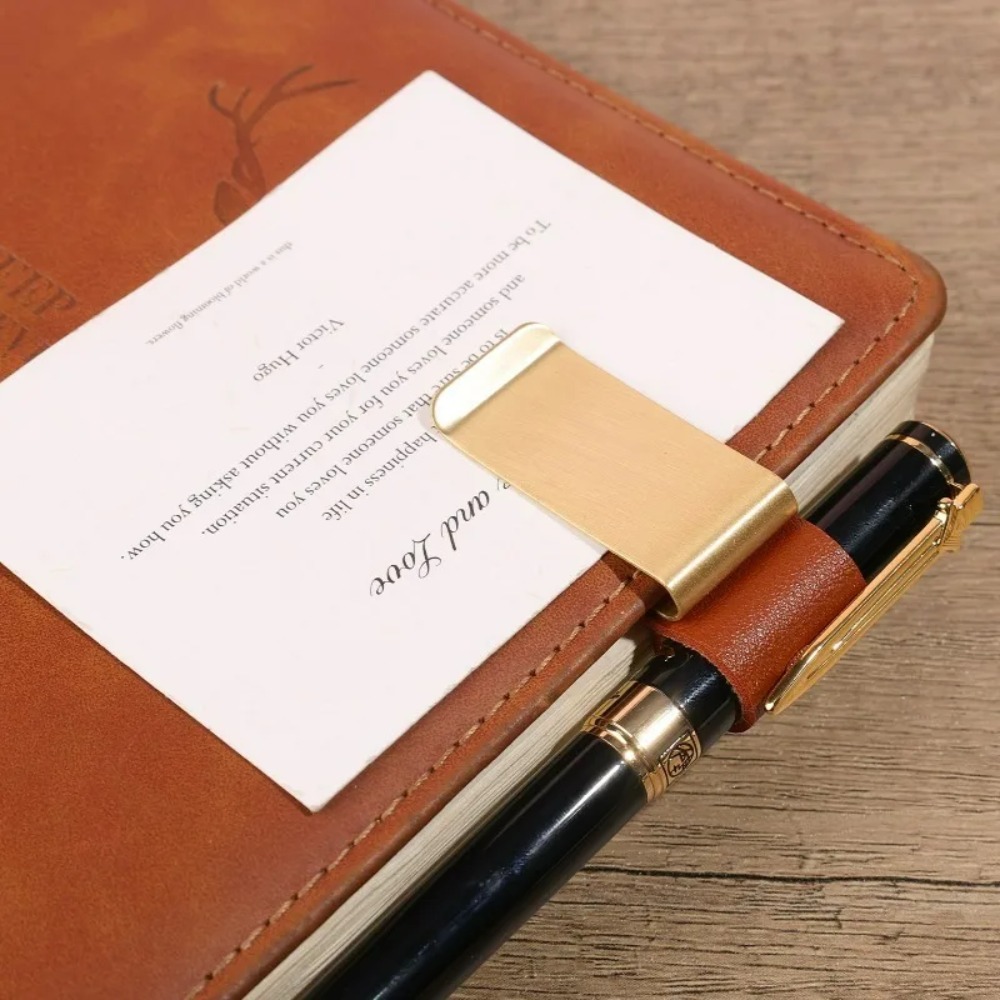 Handmade Leather Brass Stainle - Leather Work Notebook 评论和价格