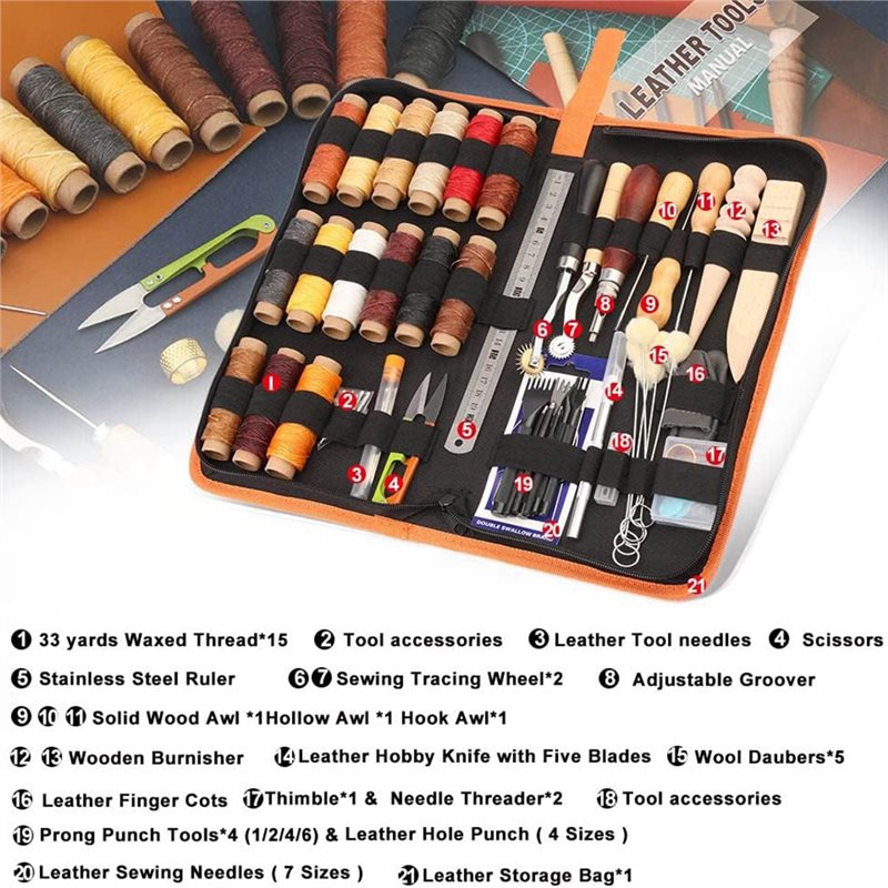 For Leather For Leathercraft W - Leatherwork Beginner Tools 评论和价格
