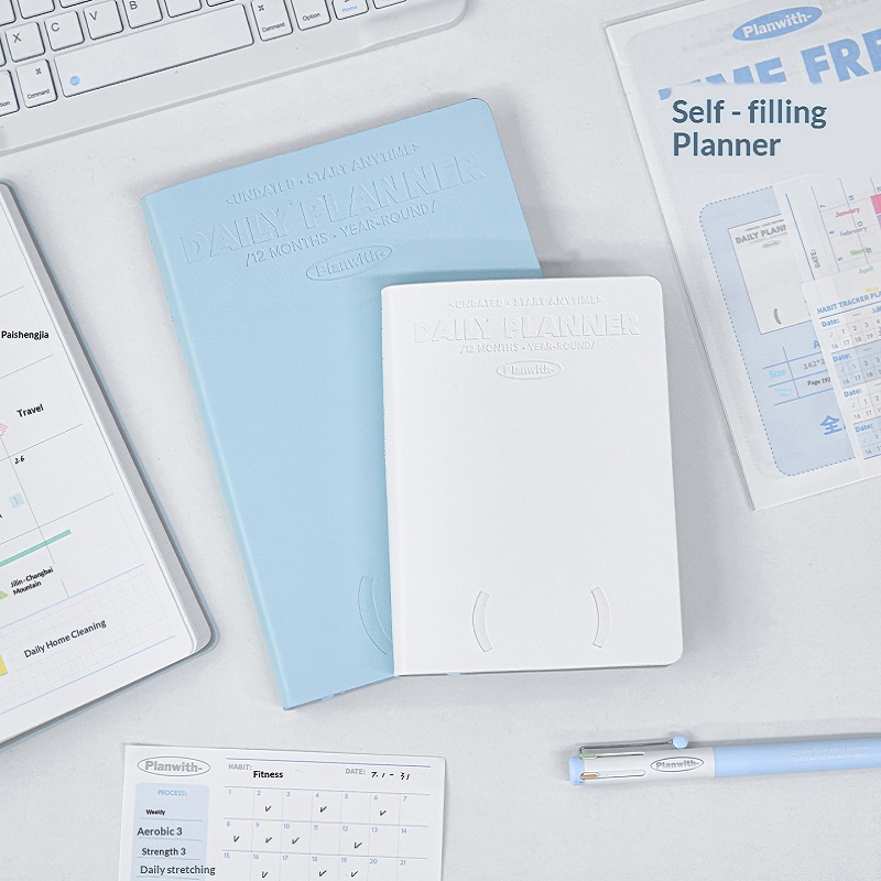 Planwith Self-dated Annual Pla - Leather Work Notebook 评论和价格
