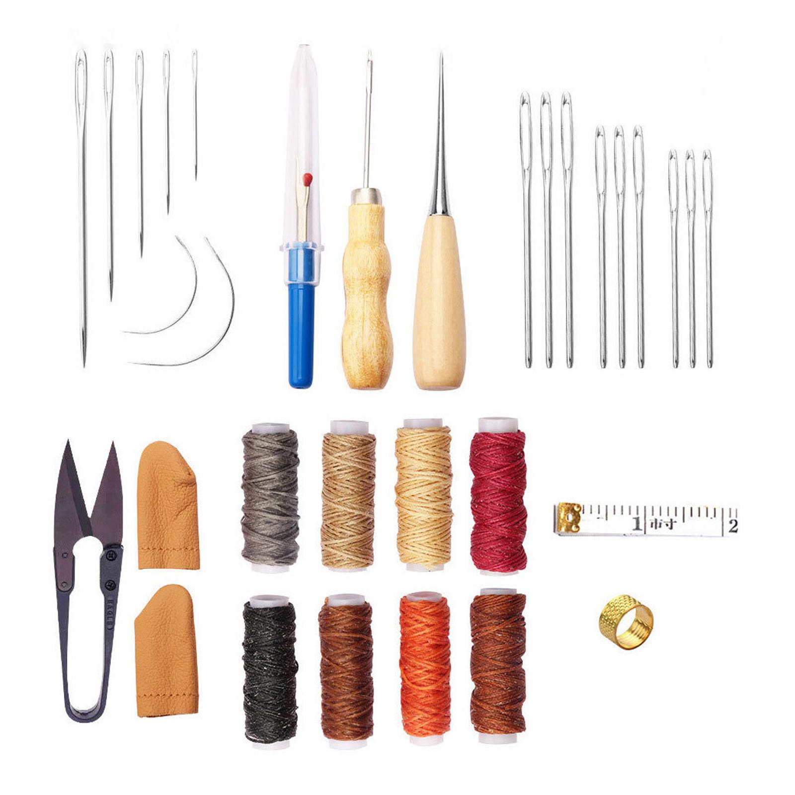 32x Leather Tools Kit Leather  - Leatherwork Beginner Tools 评论和价格