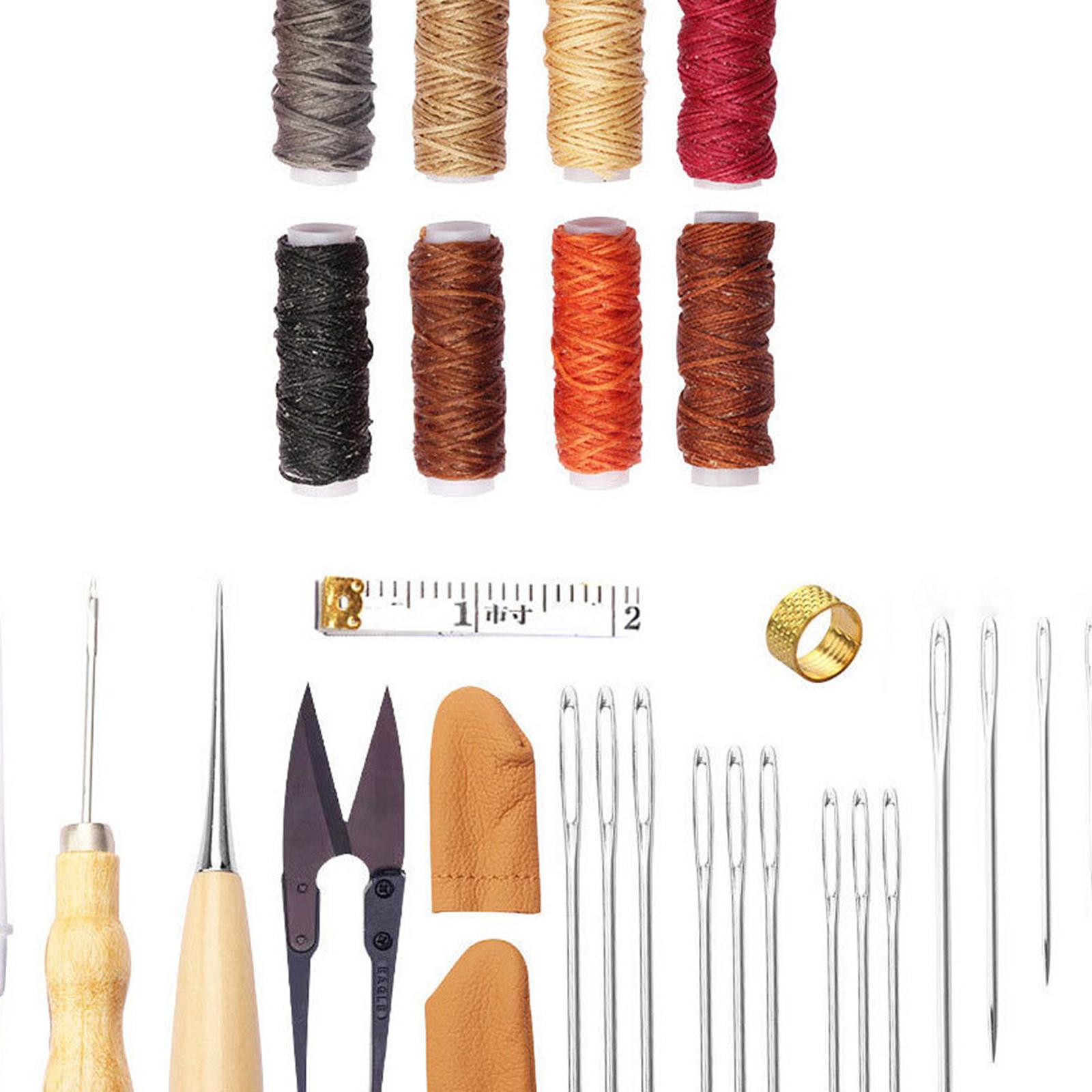 32x Leather Tools Kit Leather  - Leatherwork Beginner Tools 评论和价格