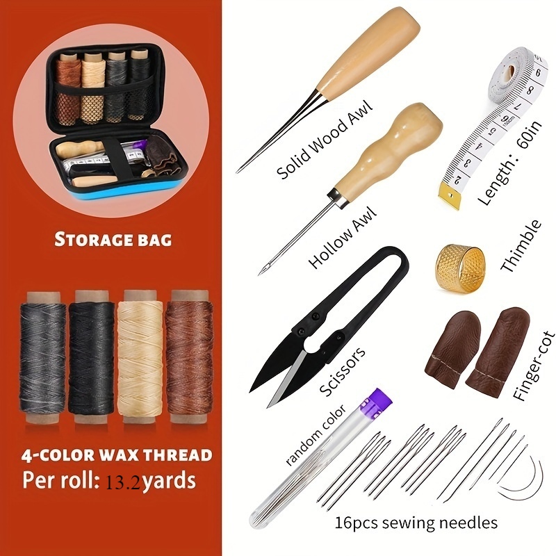 Leather Sewing Kit, Leather Re - Leatherwork Thread 评论和价格