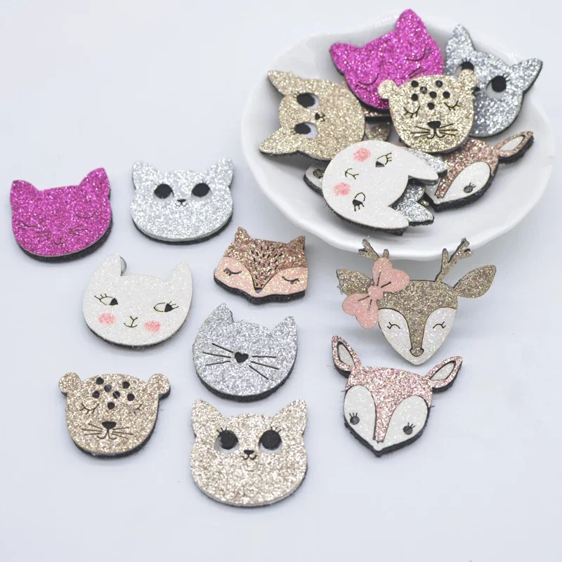 10Pcs Cartoon Animal Fox Cat L - Leatherwork Pony 评论和价格