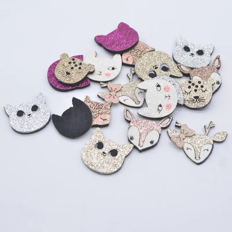 10Pcs Cartoon Animal Fox Cat L - Leatherwork Pony 评论和价格