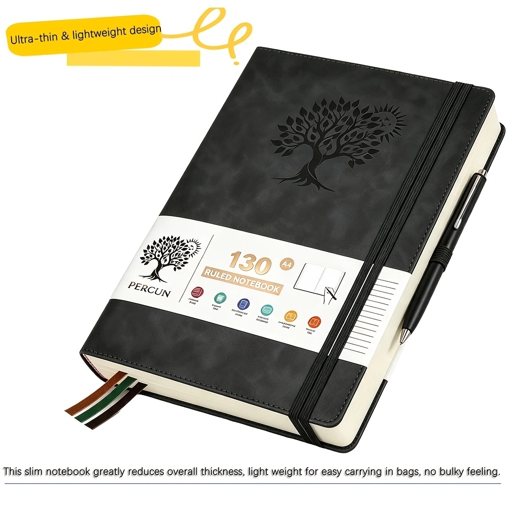 A4 Ruled Hardcover Diary Noteb - Leather Work Notebook 评论和价格