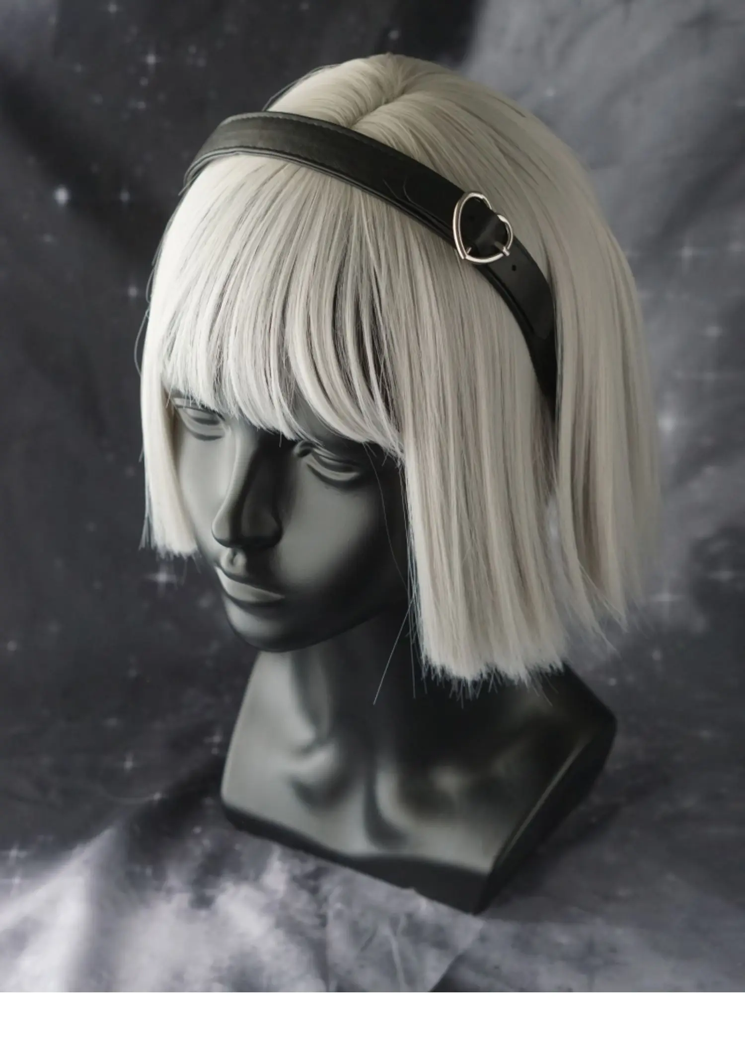 Gothic Leather bucket Headband - Leatherwork Pony 评论和价格