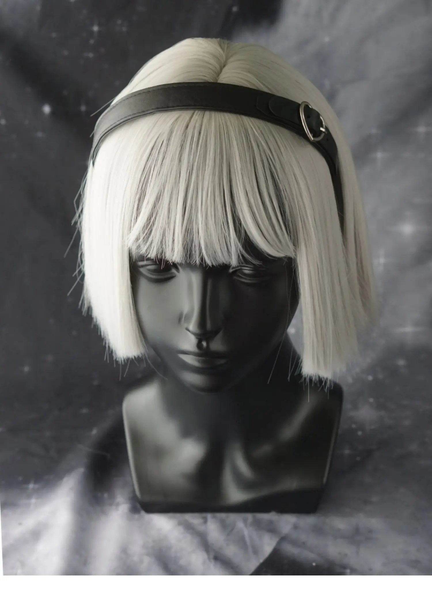 Gothic Leather bucket Headband - Leatherwork Pony 评论和价格