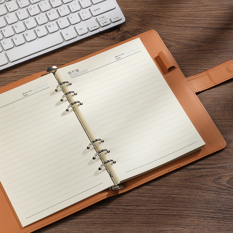 Business Leather Loose-Leaf No - Leather Work Notebook 评论和价格