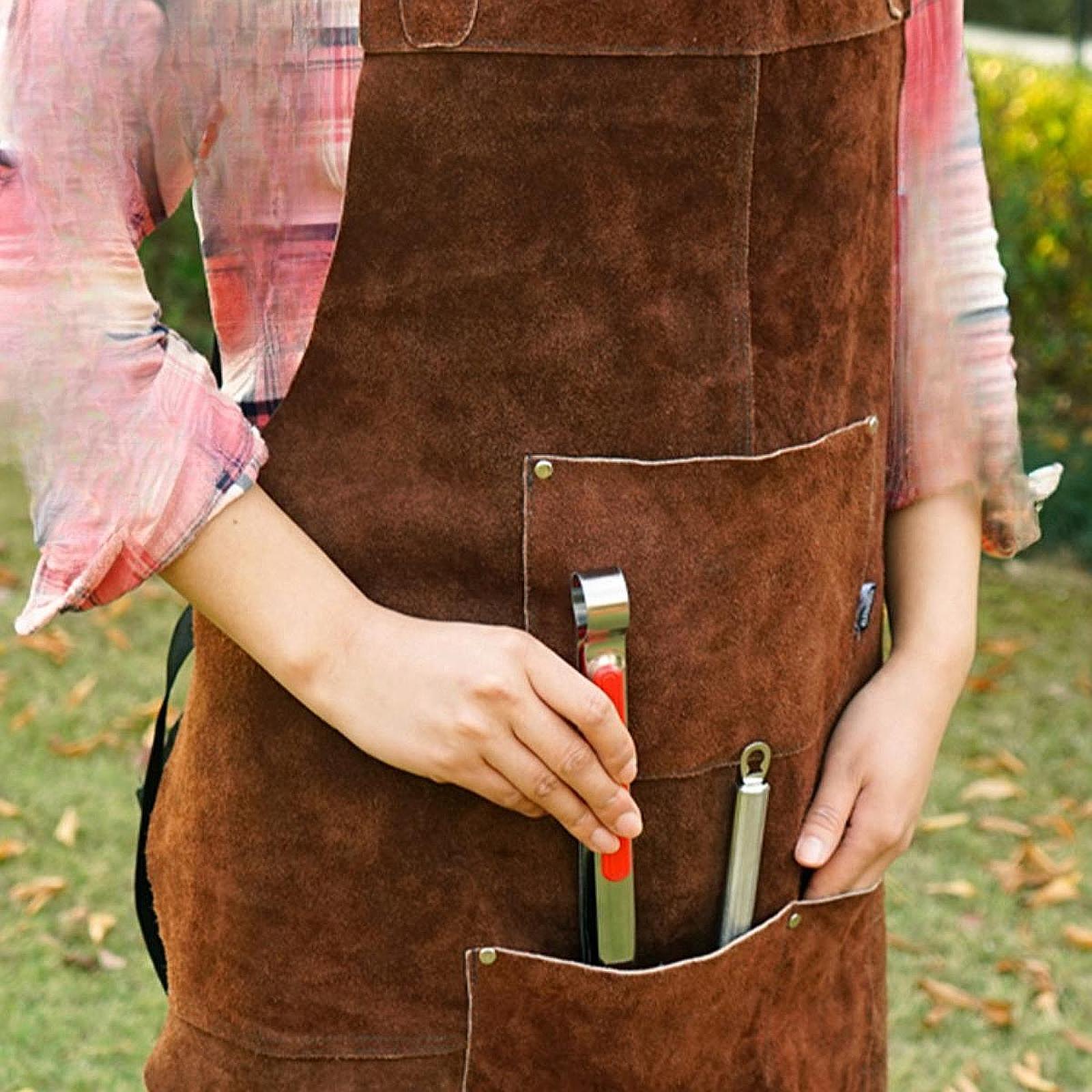 Workshop Garage Apron Wear Res - Leather Work Japan 评论和价格