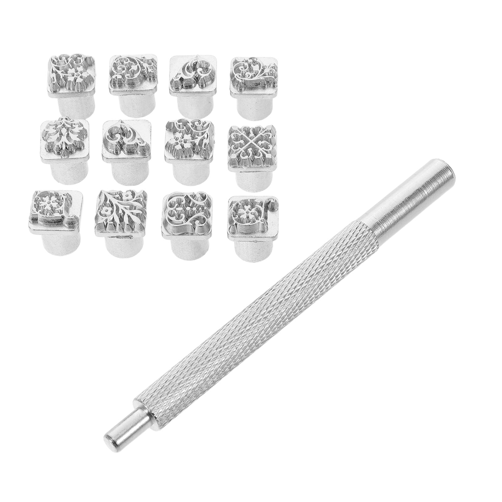 1Set Craft Stamping Tools 12 D - Leatherwork For Beginners 评论和价格