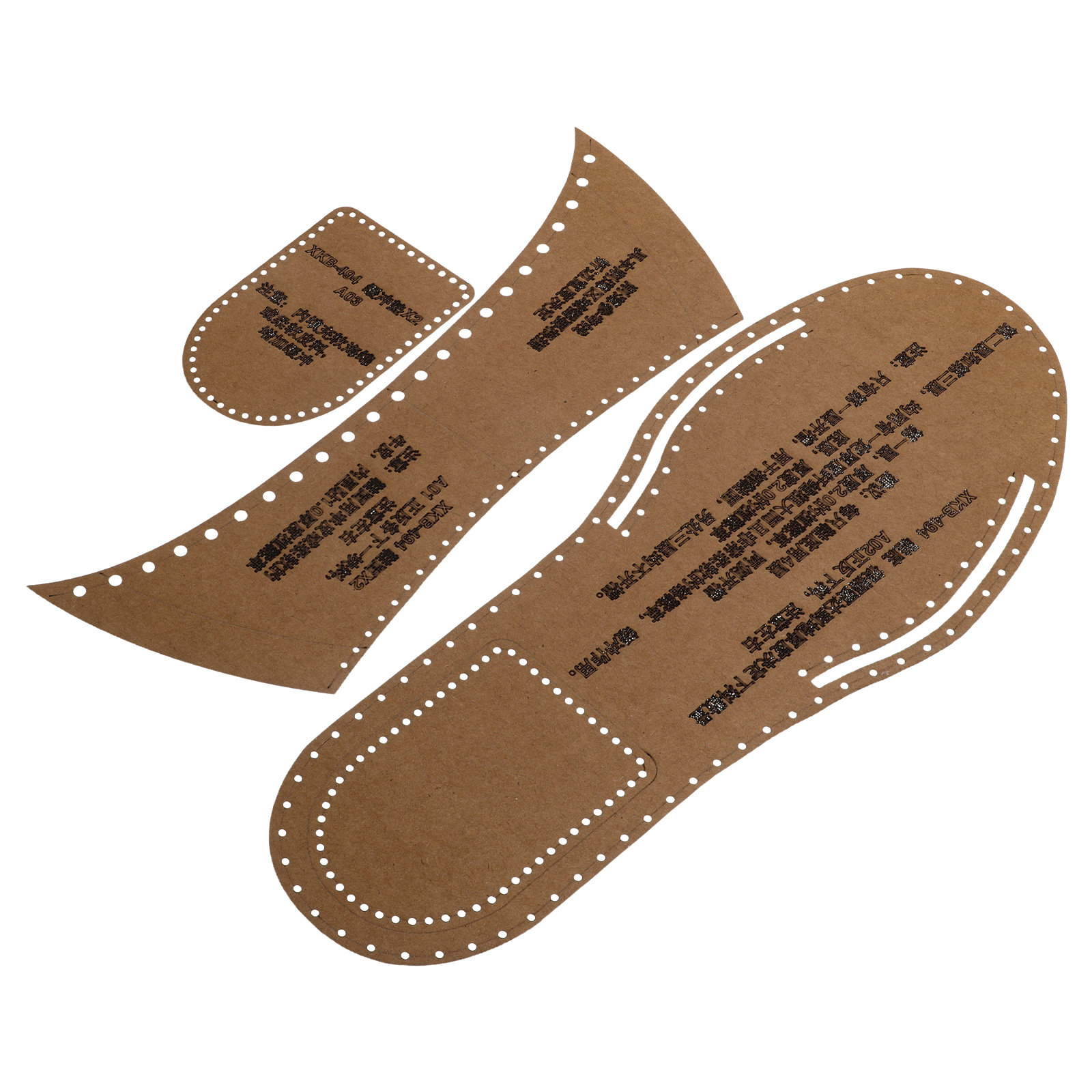 1Set Slipper Pattern Template  - Leatherwork For Beginners 评论和价格