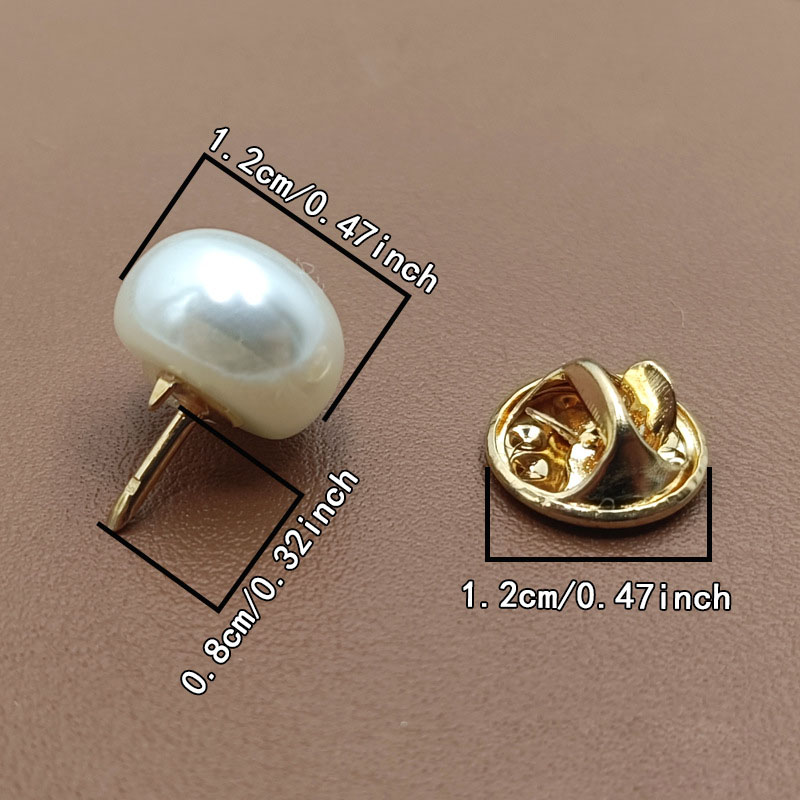 6PCS Imitation Pearl Anti-Slip - Snap Fastener Setter 评论和价格