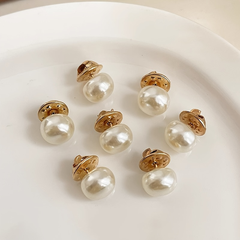 6PCS Imitation Pearl Anti-Slip - Snap Fastener Setter 评论和价格