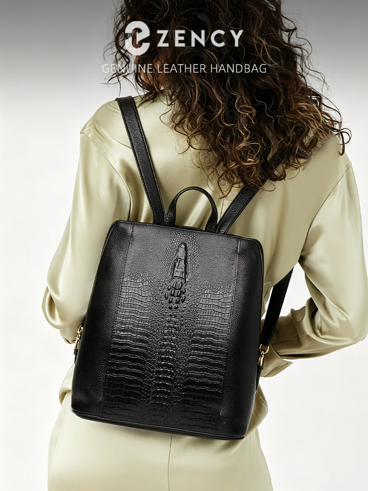 Zency Women's Crocodile Leathe - Leather Work Notebook 评论和价格