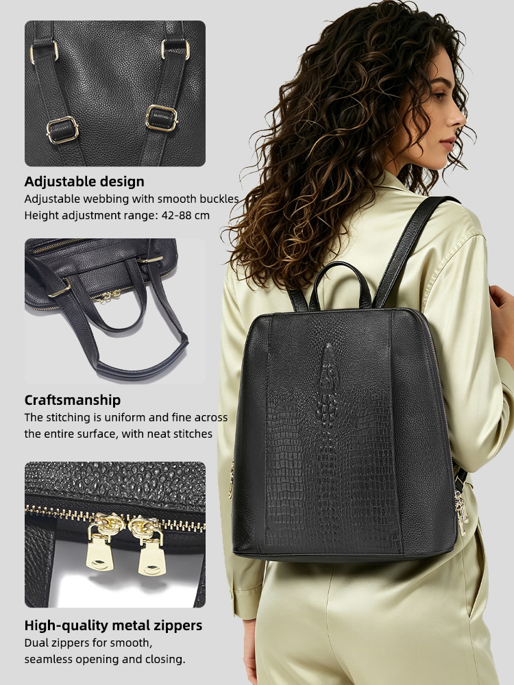 Zency Women's Crocodile Leathe - Leather Work Notebook 评论和价格